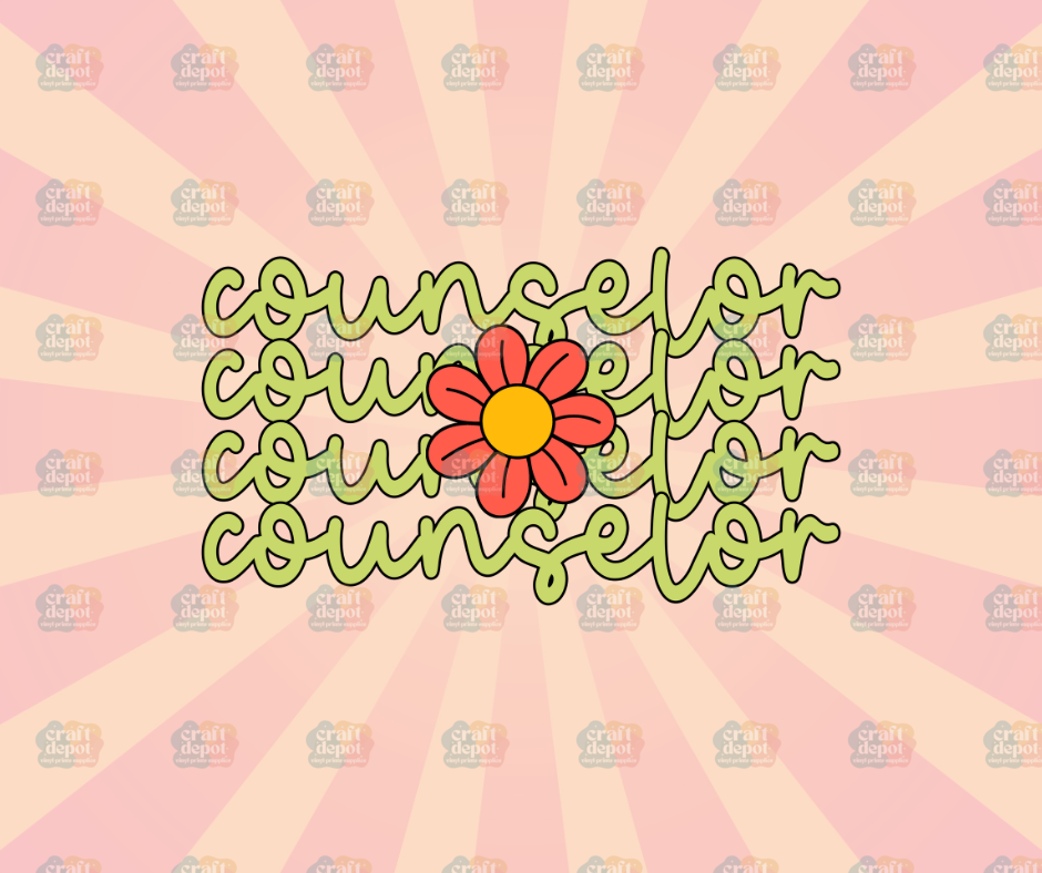 DTF PRINT-Wavy School Counselor