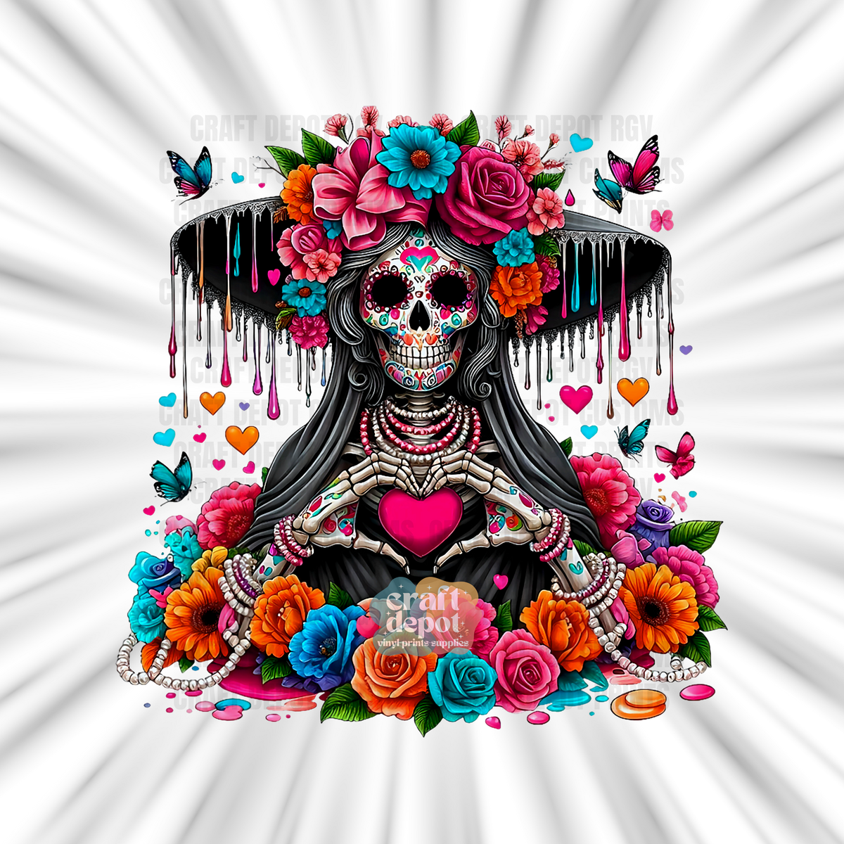 DTF PRINT-Catrina-Dia De Los Muertos-9