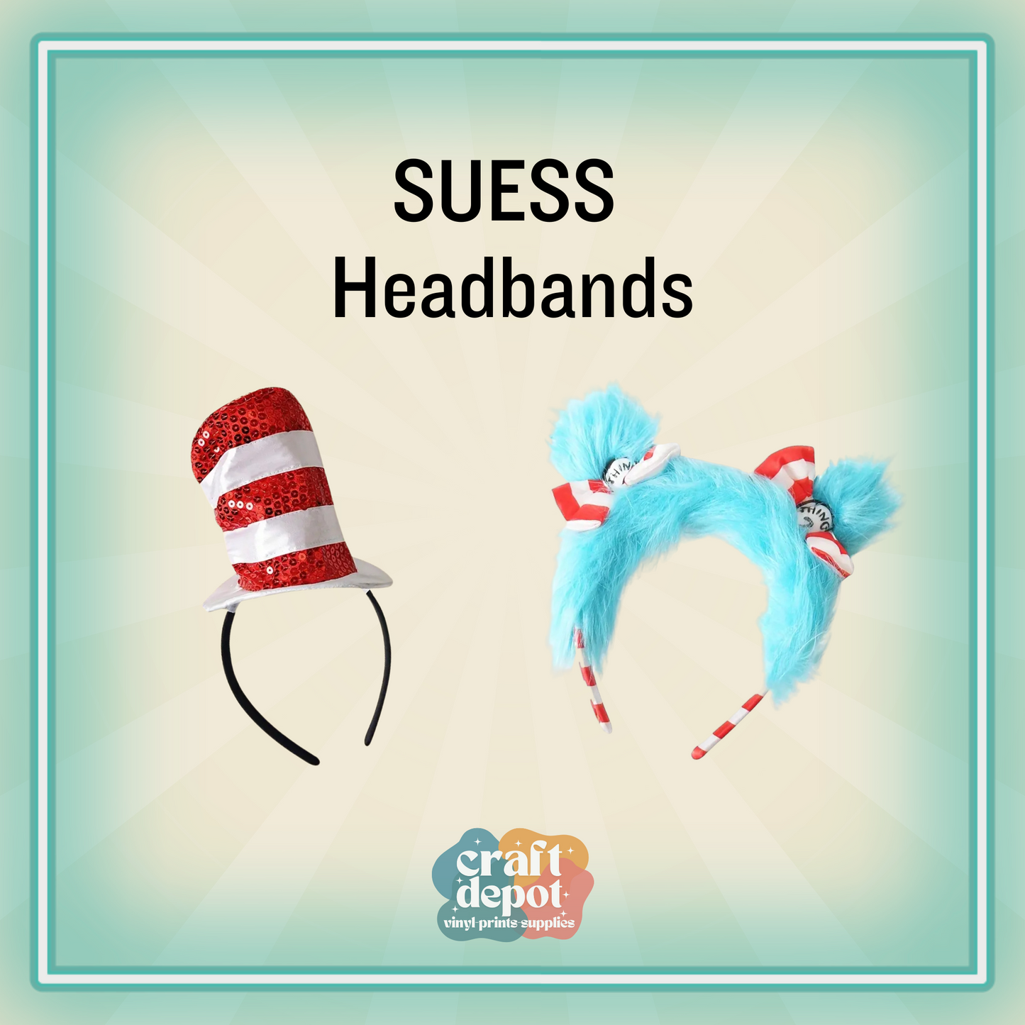 Seuss Character Inspired Headbands
