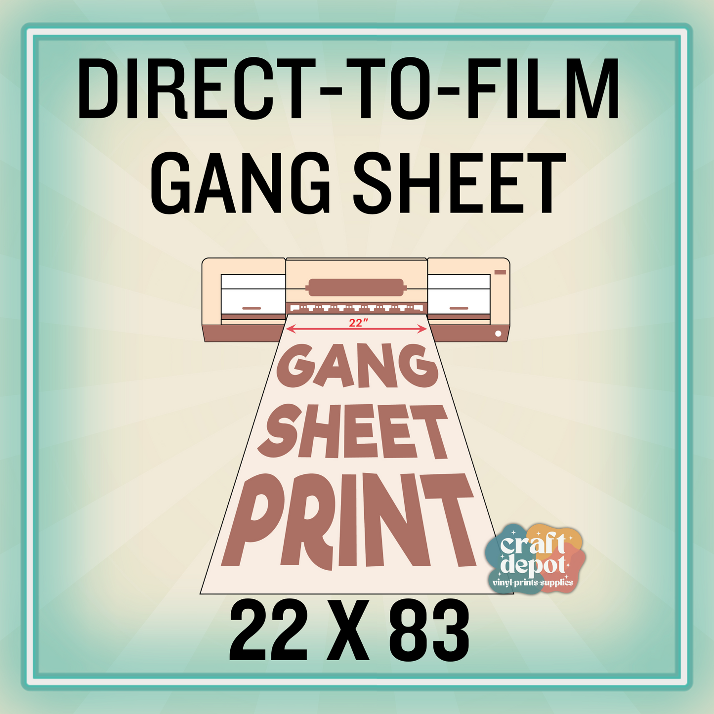 Direct to Film-GANG SHEET-22x83