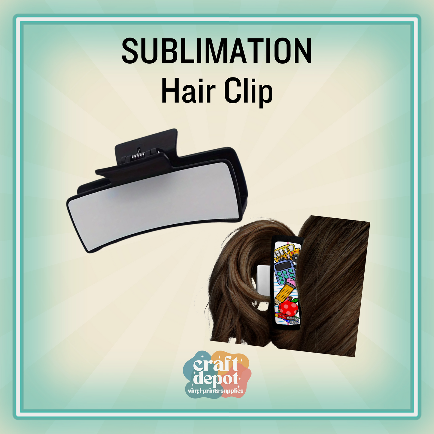 Sublimation Hair Clip