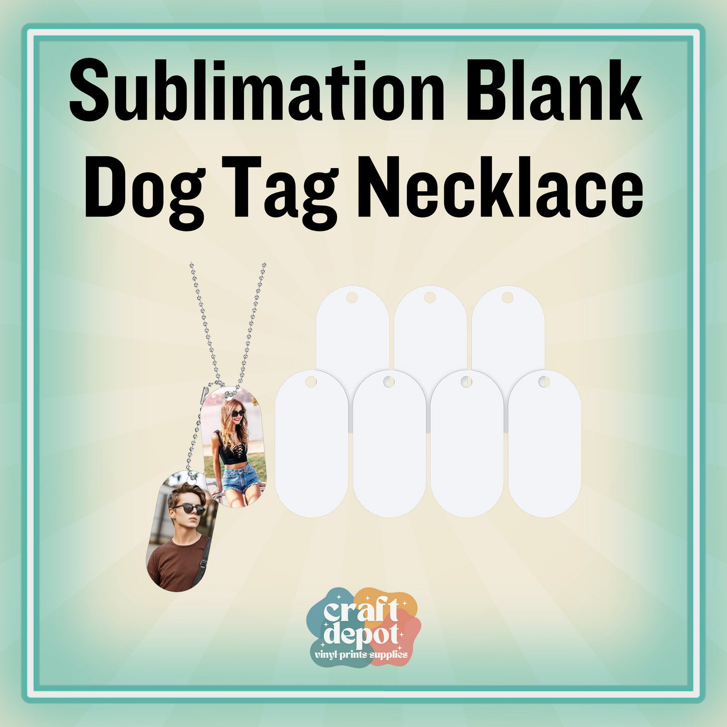 SUBLIMATION Blank Dog Tag