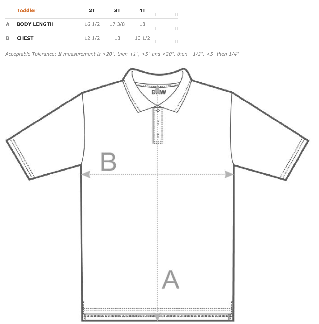 PRE-ORDER-BLANK-ED365 Toddler Polo