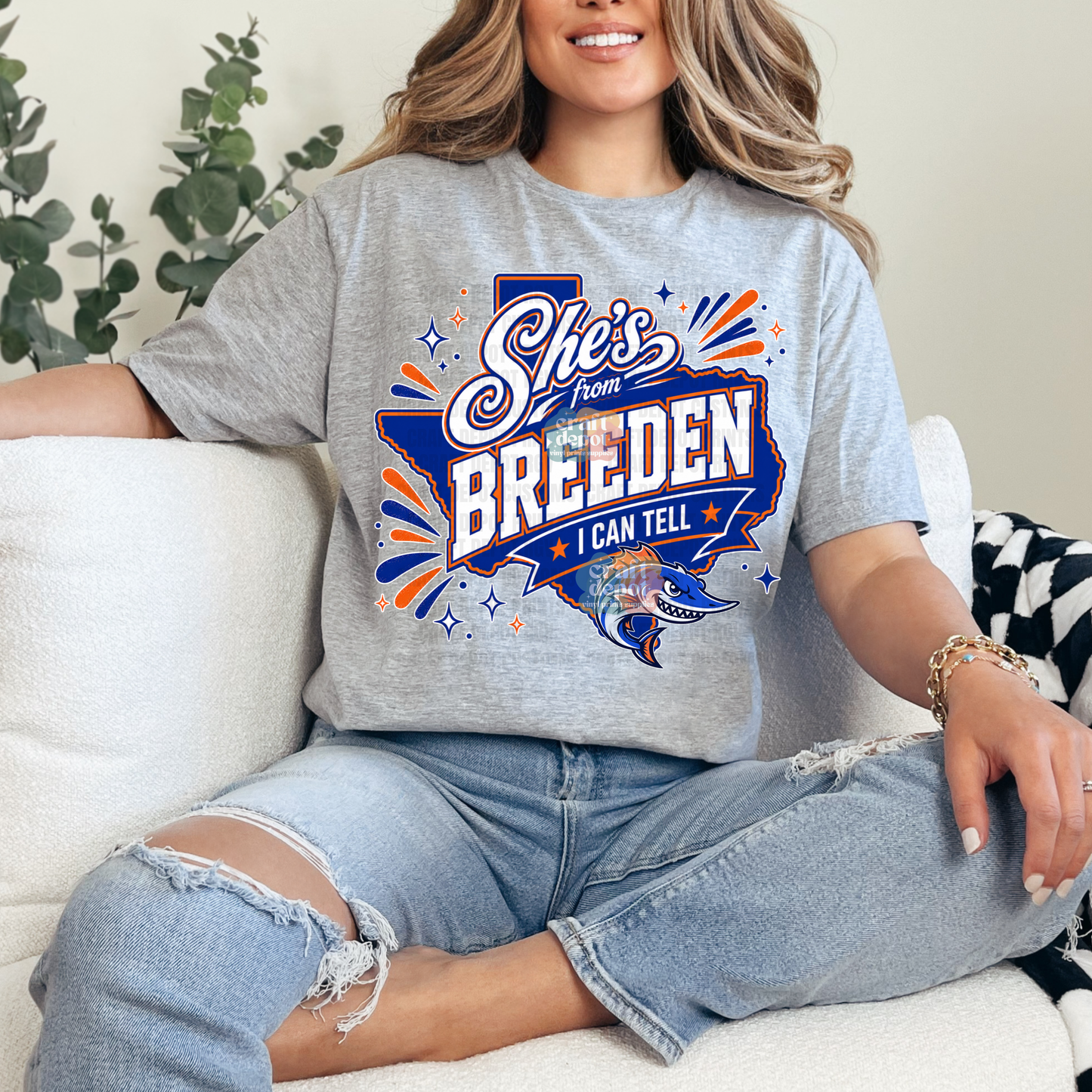 DTF PRINT-She's from Breeden