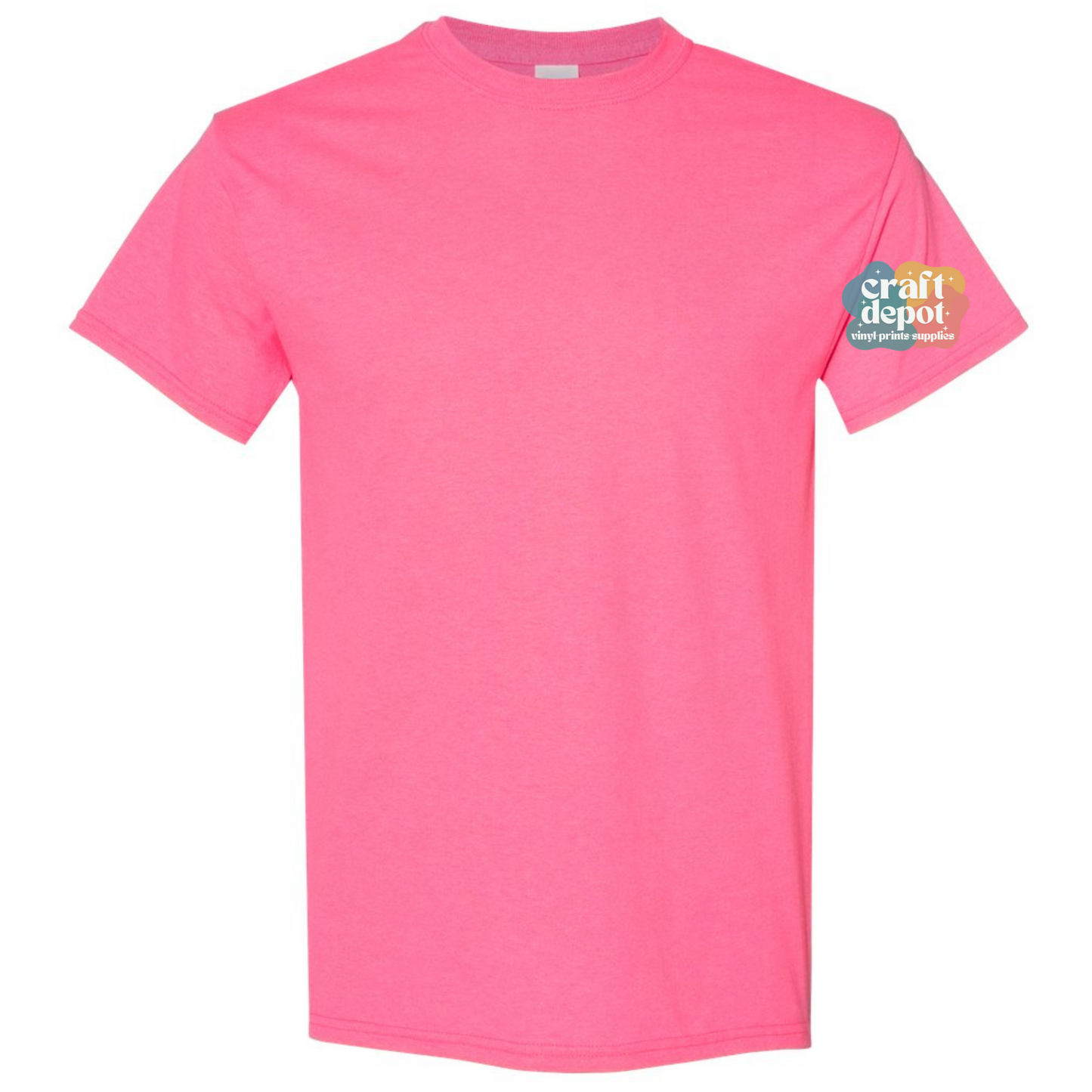 Gildan-Adult-Heavy Cotton-SAFETY PINK