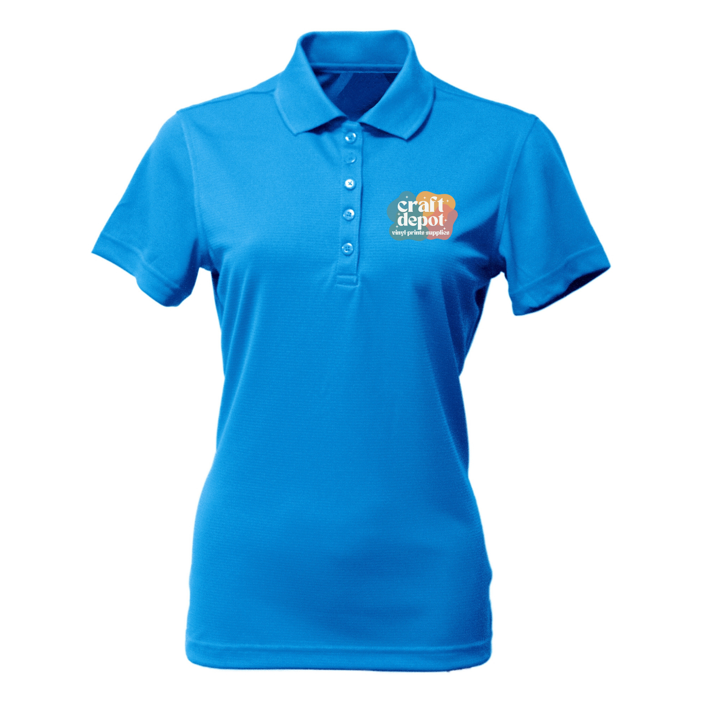 PRE-ORDER-BLANK EC407-Ladies Polo-Cool-Tek Short Sleeve