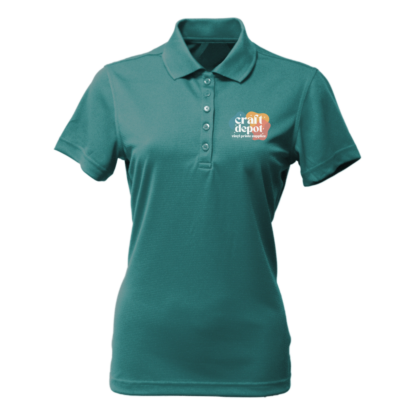 PRE-ORDER-BLANK EC407-Ladies Polo-Cool-Tek Short Sleeve