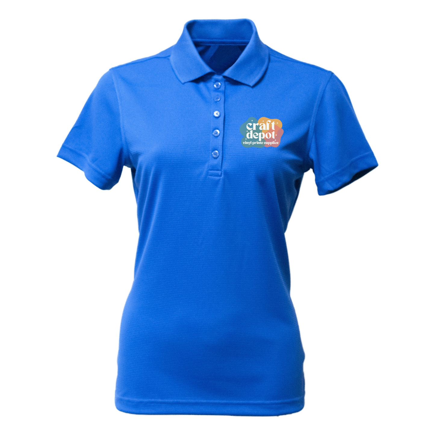 PRE-ORDER-BLANK EC407-Ladies Polo-Cool-Tek Short Sleeve