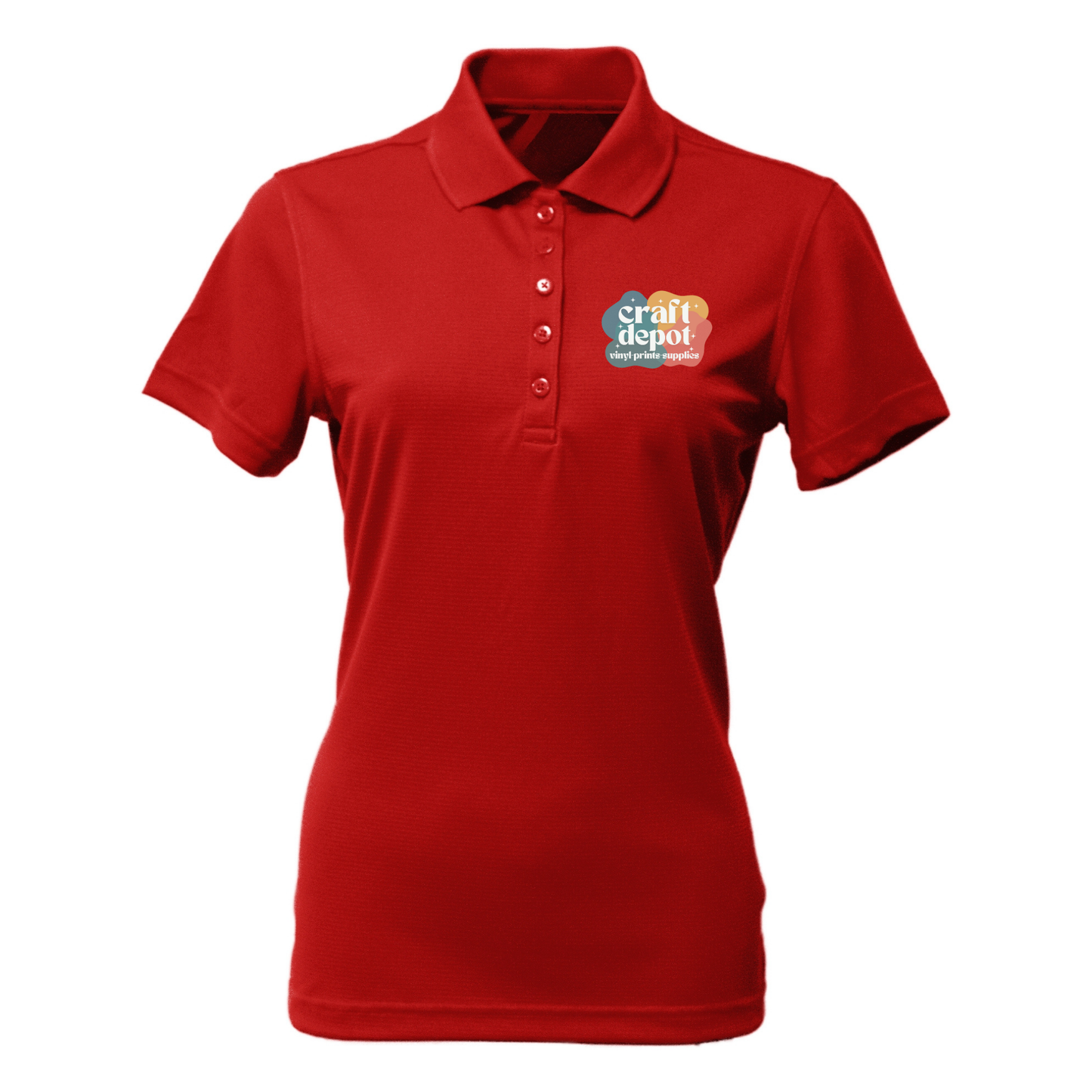 PRE-ORDER-BLANK EC407-Ladies Polo-Cool-Tek Short Sleeve