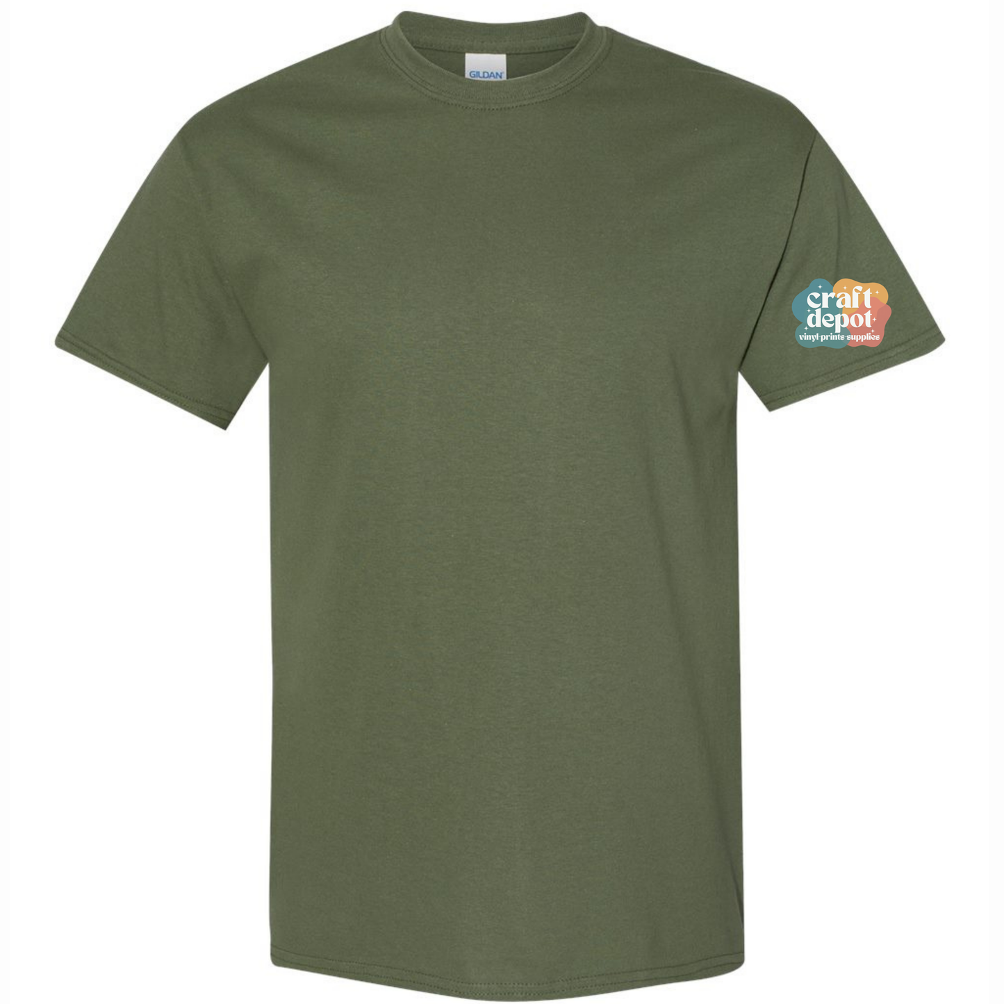 Gildan-YOUTH-Heavy Cotton-Military Green