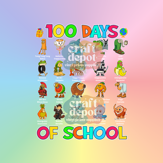 DTF PRINT-100 Days of School-103