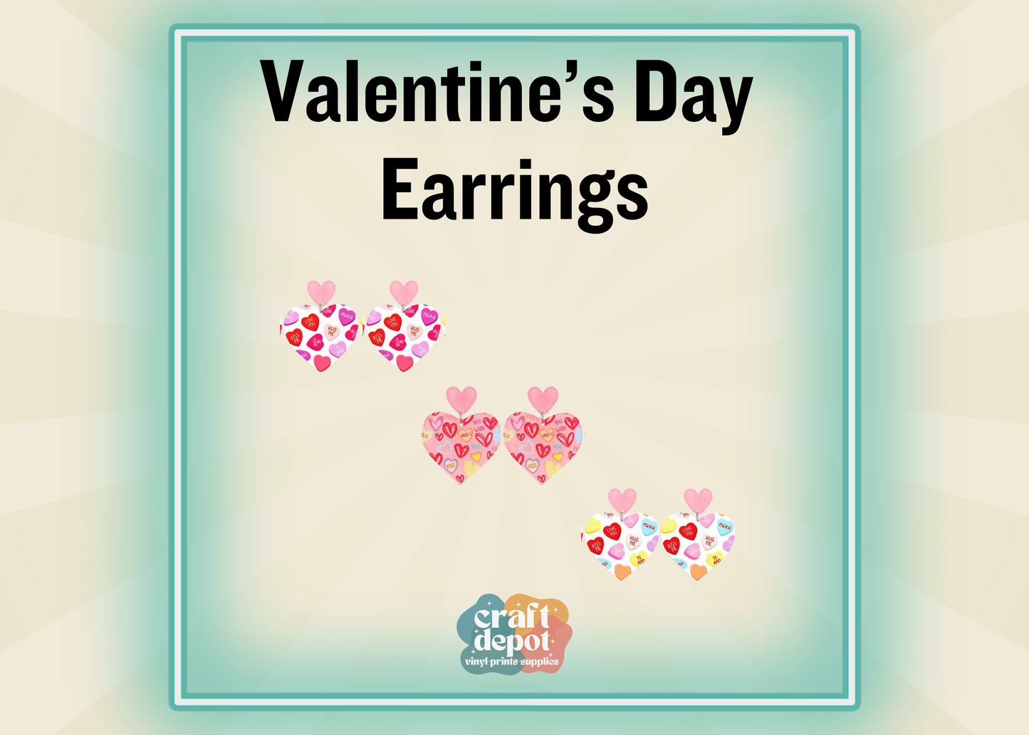 Heart Dangle Earrings