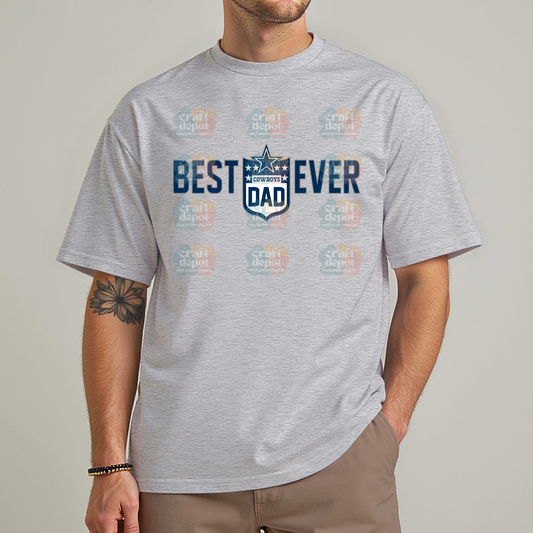 DTF Print-Best dad Ever-Cowboys