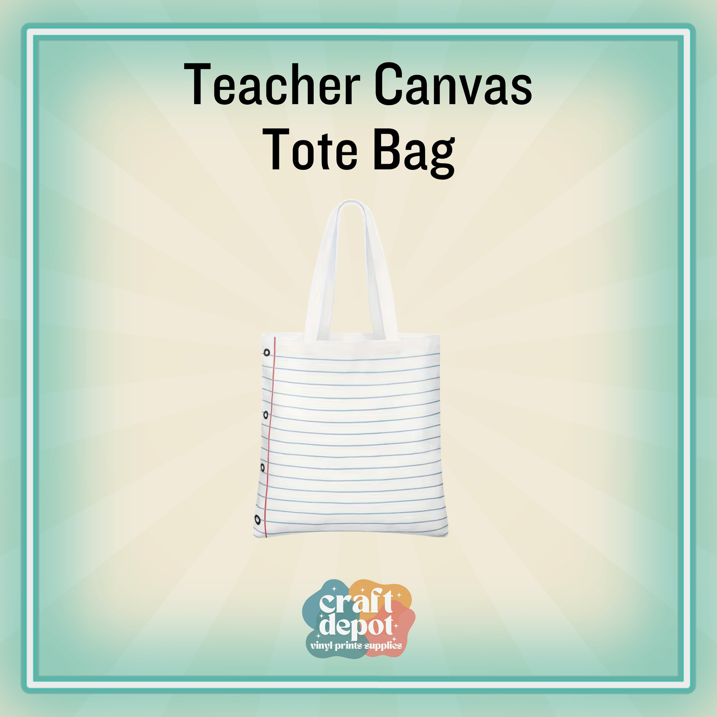 Teacher Canvas Tote-Gift