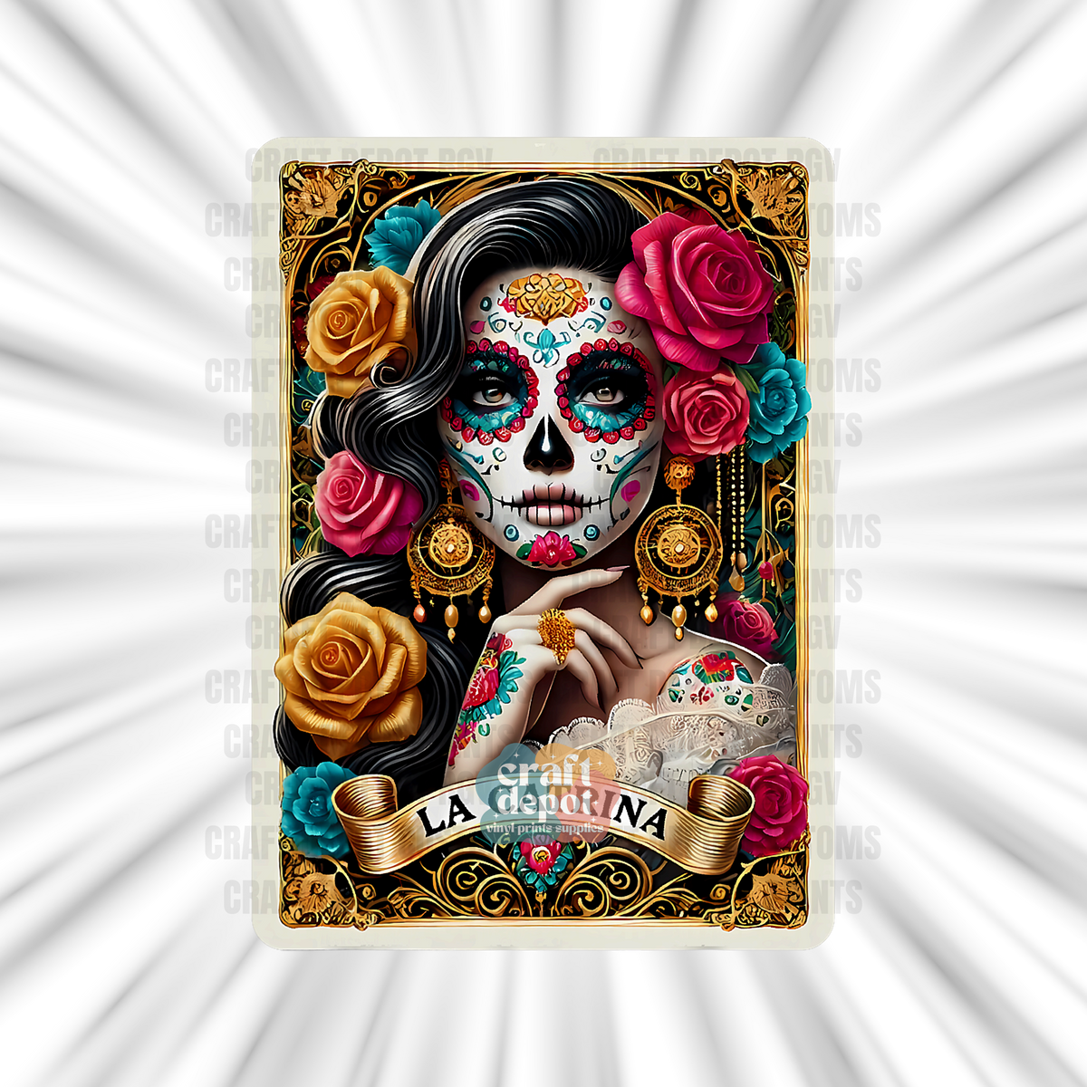 DTF PRINT-Catrina-Dia De Los Muertos-1
