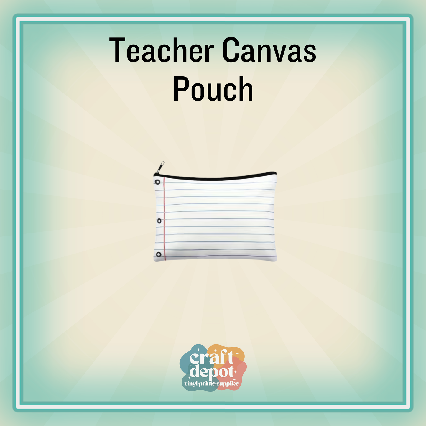 Teacher Canvas Pouch-Gift
