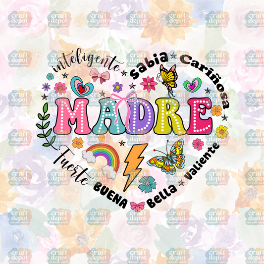 DTF PRINT-Madre Heart -Mom