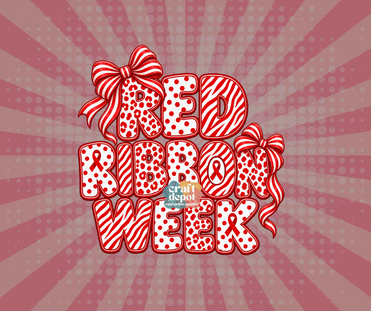 DTF PRINT-Red Ribbon Week-Drug Free-October-24