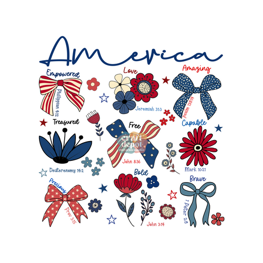 DTF PRINT-Patriotic- American-13