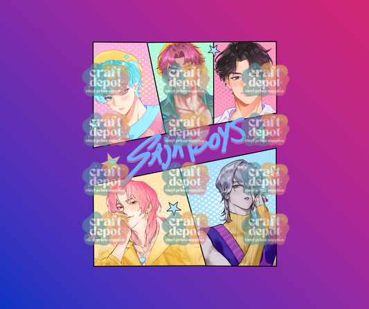 DTF Print- Pop Boys Group14