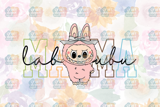 DTF PRINT-La bu-Little Monster-Mom