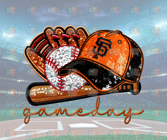 DTF PRINT-FAUX SEQUINS-San Francisco Giants-Baseball