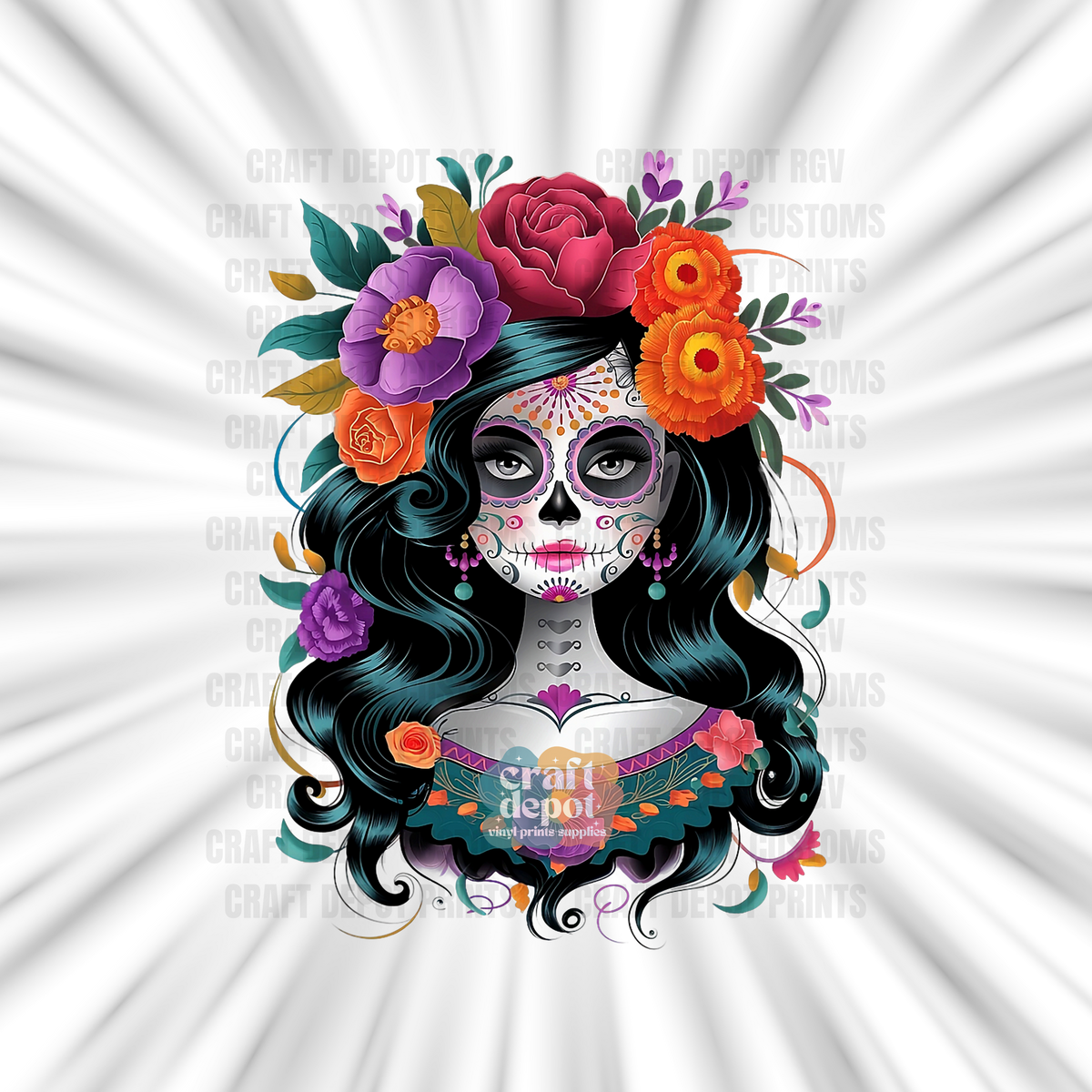 DTF PRINT-Catrina-Dia De Los Muertos-18