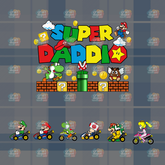 DTF PRINT-Super Daddio -Dad