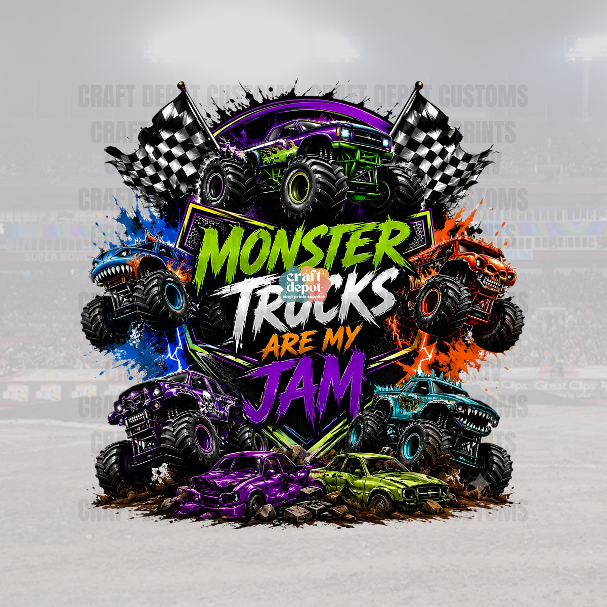 DTF PRINT-Monster Trucks-1