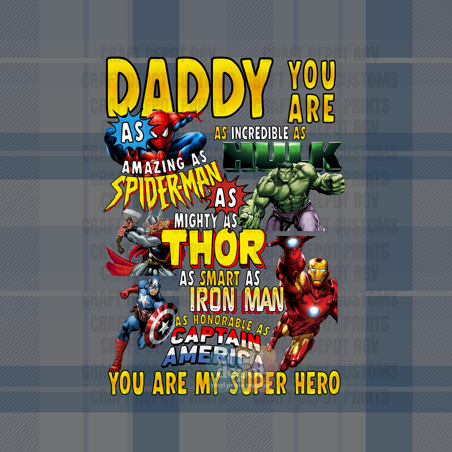DTF PRINT- Dad-Father-Papa-1