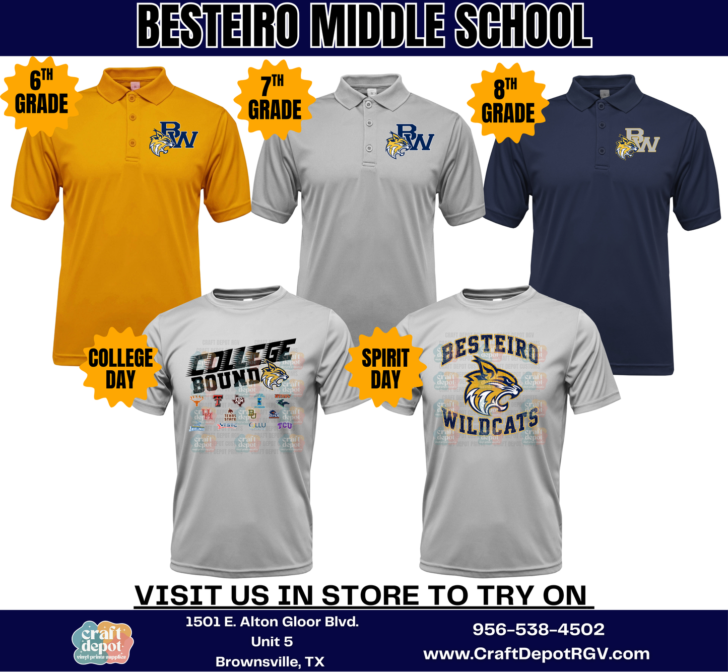 Uniform Bundle- BISD Middle Schools
