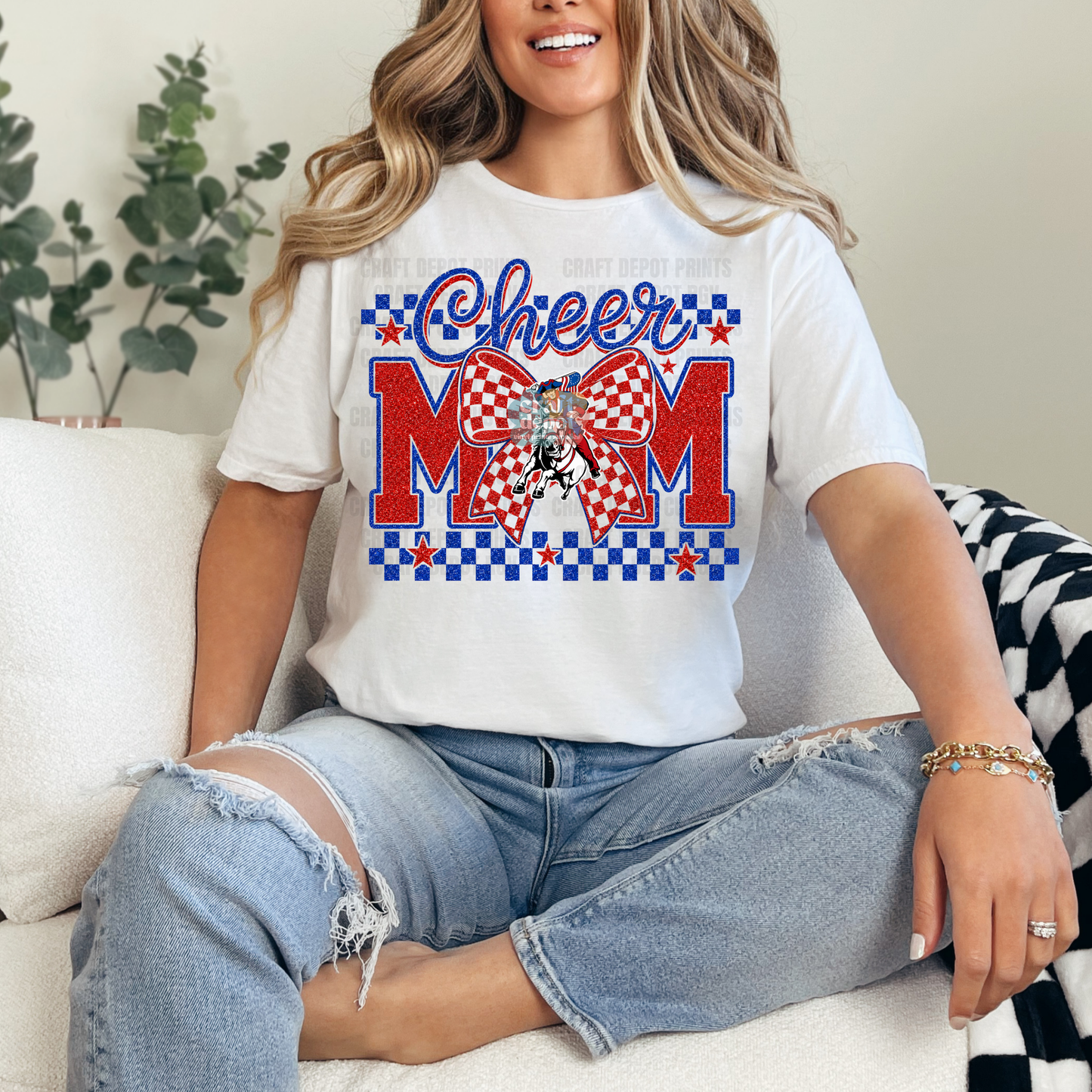 DTF PRINT-Cheer Mom-Chargers