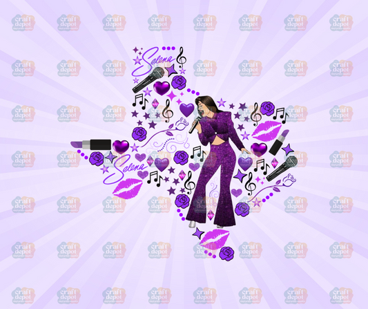 DTF PRINT-Selena, Purple-April
