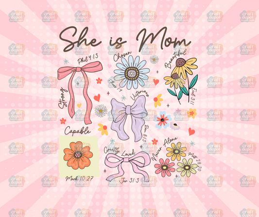 DTF PRINT-Mom-SHE IS MOM 1