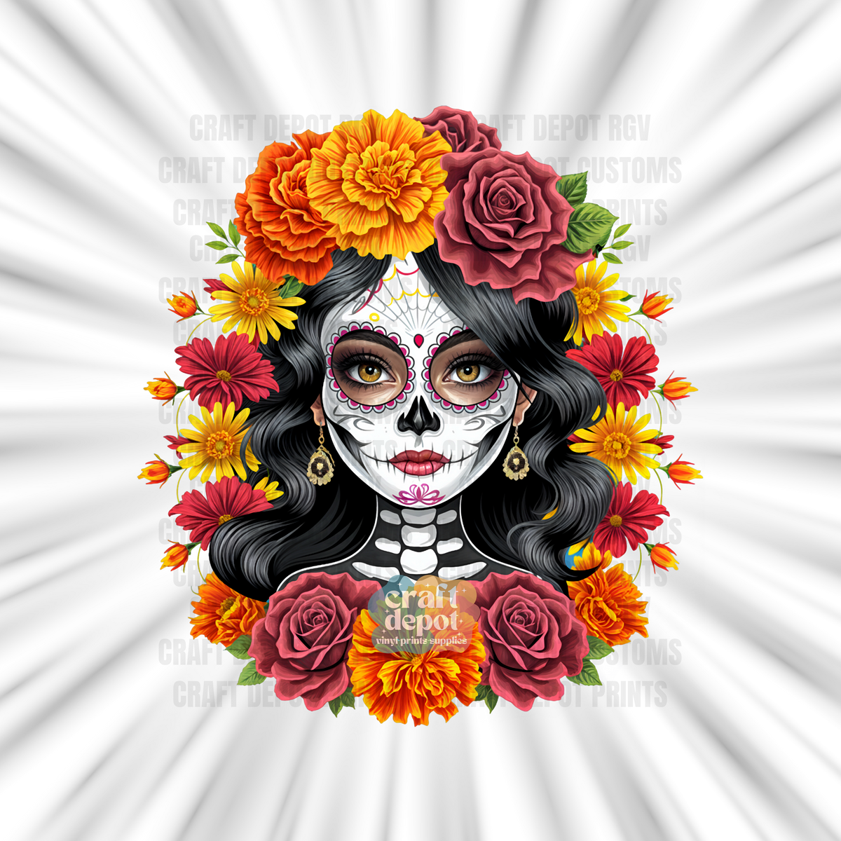 DTF PRINT-Catrina-Dia De Los Muertos-21