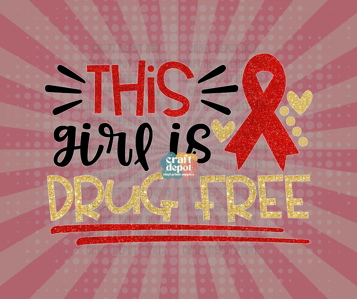 DTF PRINT-Red Ribbon Week-Drug Free-October-15