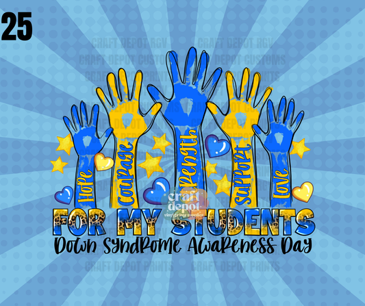 DTF PRINT- March-Down Syndrome Awareness-25