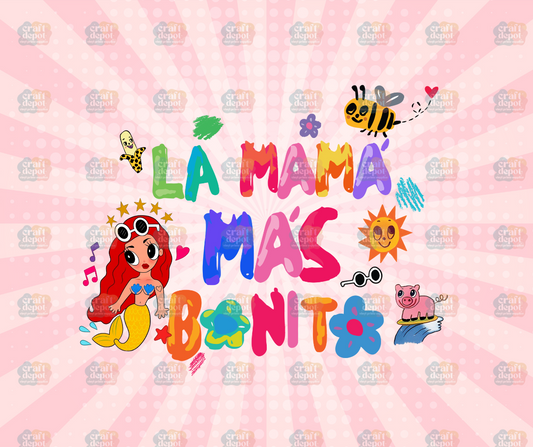 DTF PRINT-Mom-La Mama Mas Bonita 2