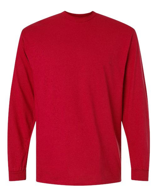 Gildan-Adult Long Sleeve-Red