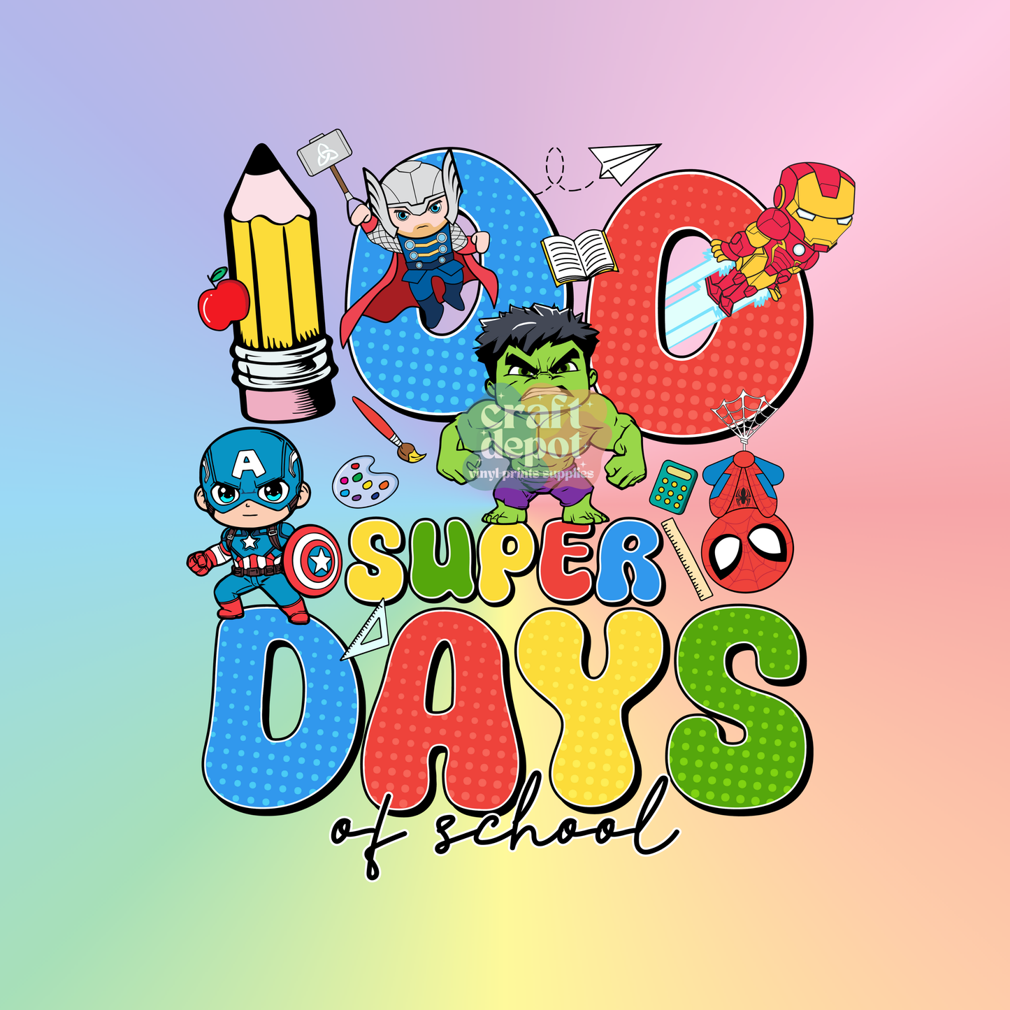 DTF PRINT-100 Days of School-27