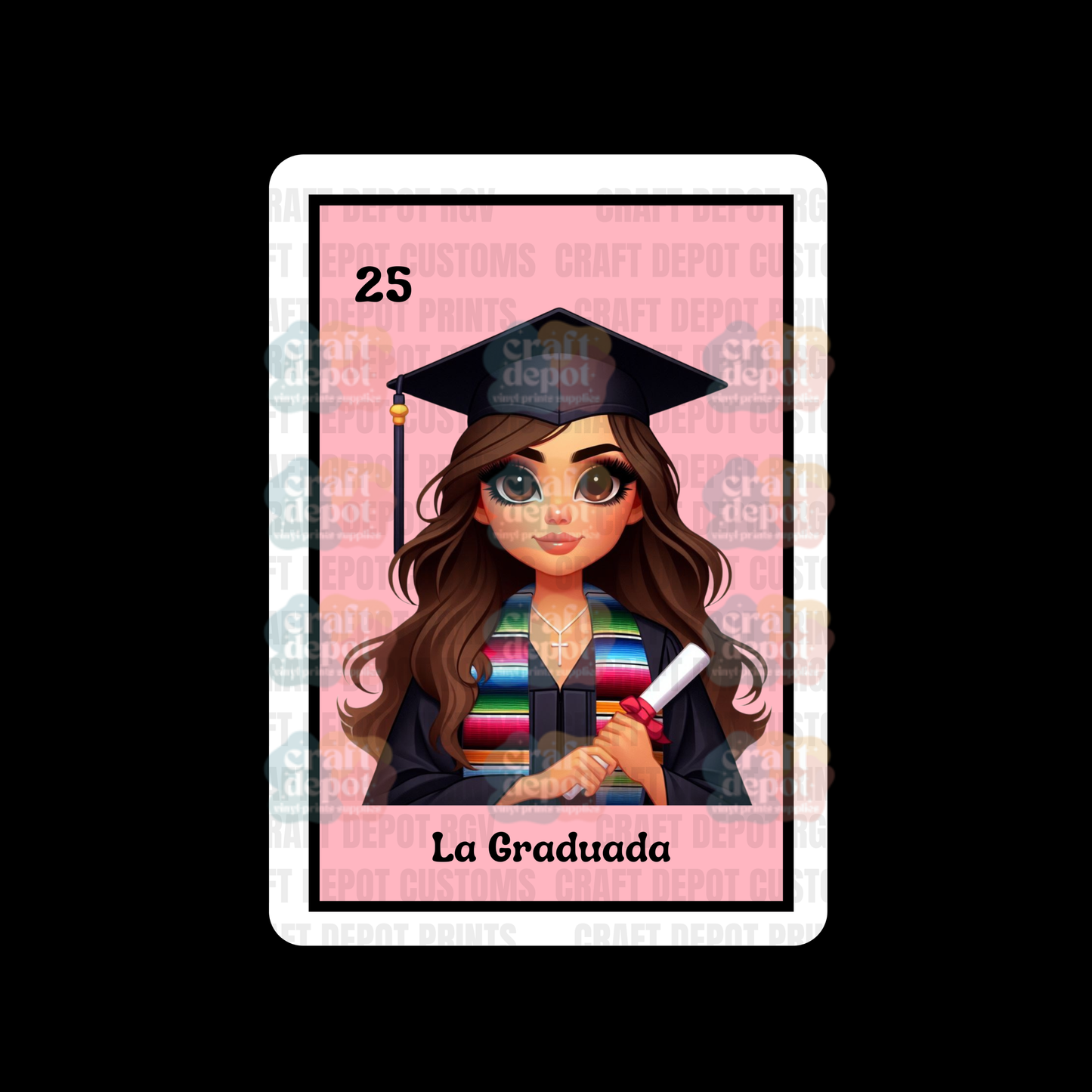 DTF PRINT- Loteria- La Graduada