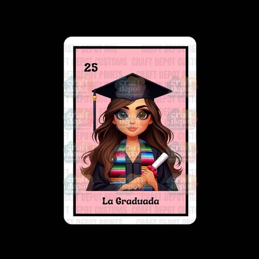 DTF PRINT- Loteria- La Graduada