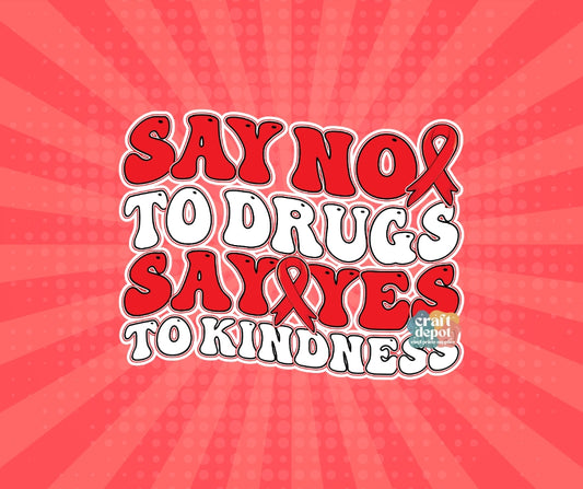 DTF PRINT-Red Ribbon Week-Drug Free-October-2