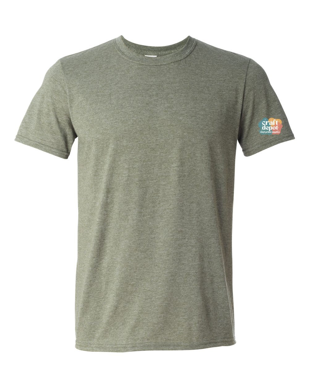 Gildan-Adult-Softstyle-HEATHER MILITARY GREEN