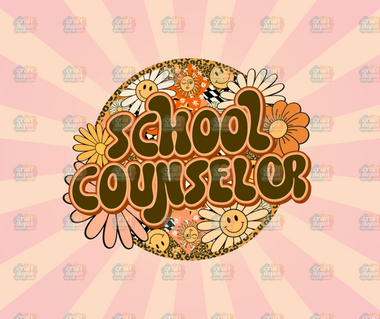 DTF PRINT-School Counselor Retro1