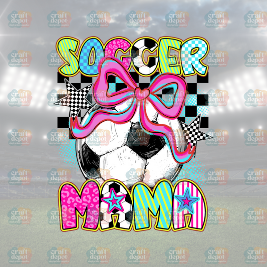 DTF PRINT-Soccer Mama-Checkered Coquette