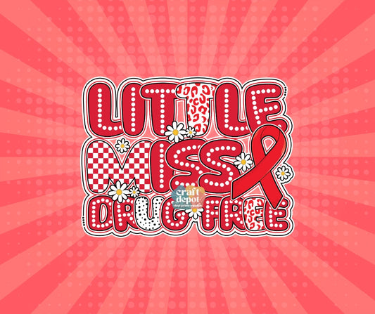 DTF PRINT-Red Ribbon Week-Drug Free-October-3