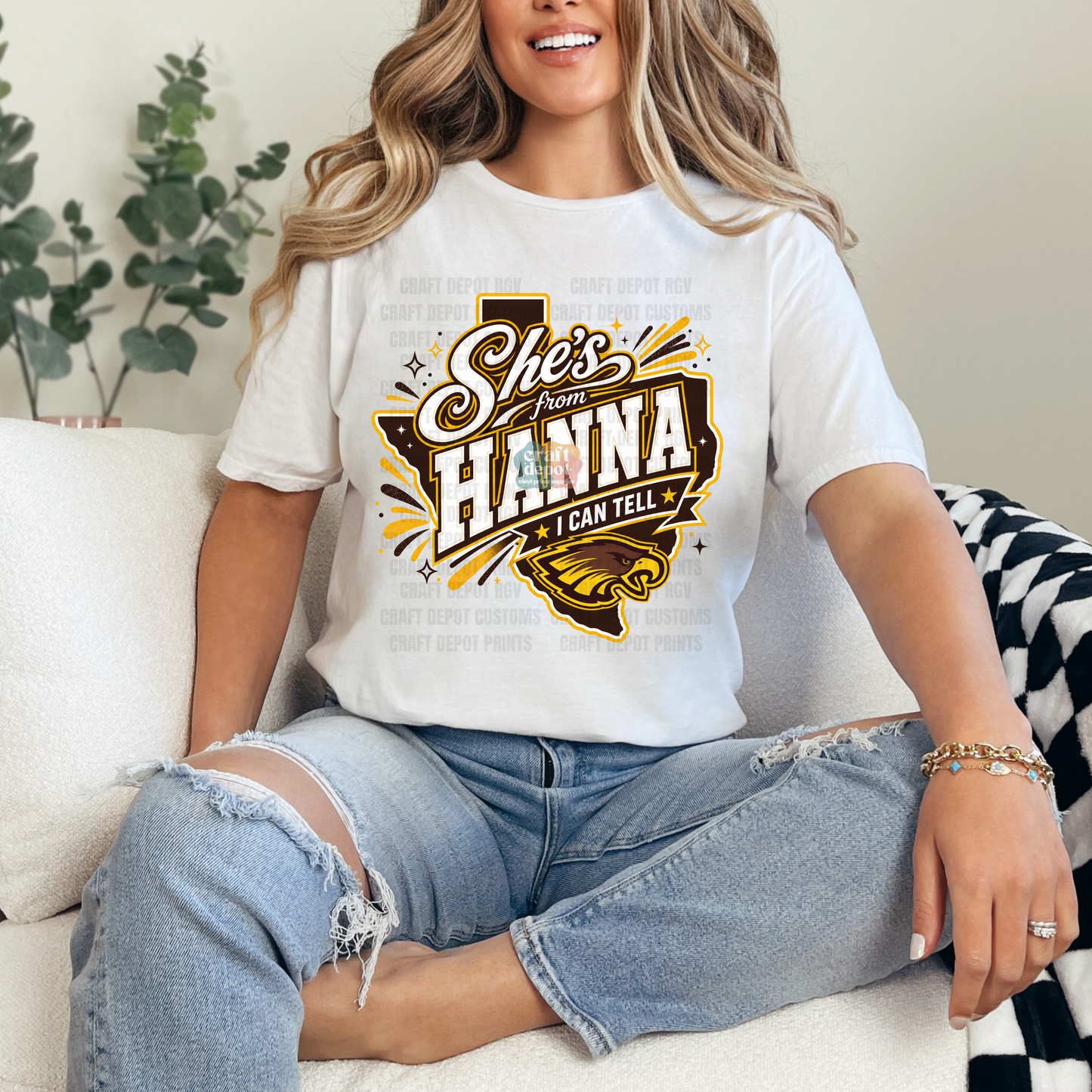 DTF PRINT-She's from Hanna
