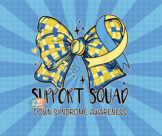 DTF PRINT-Down Syndrome Awareness 3 Support Squad