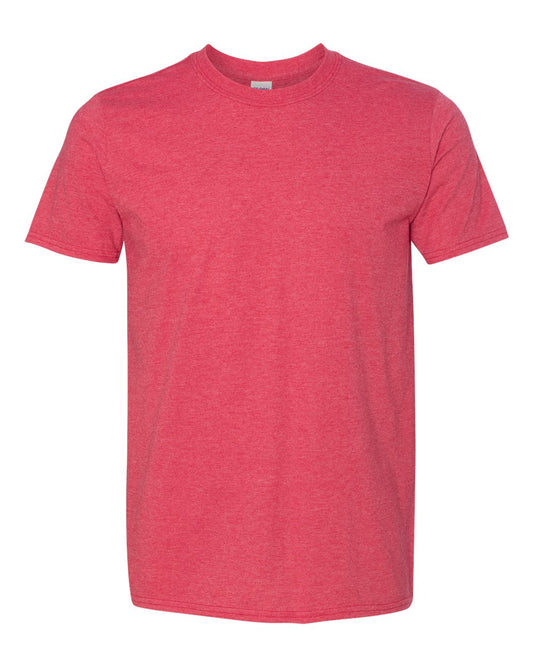 Gildan-Adult-Softstyle- Heather Red